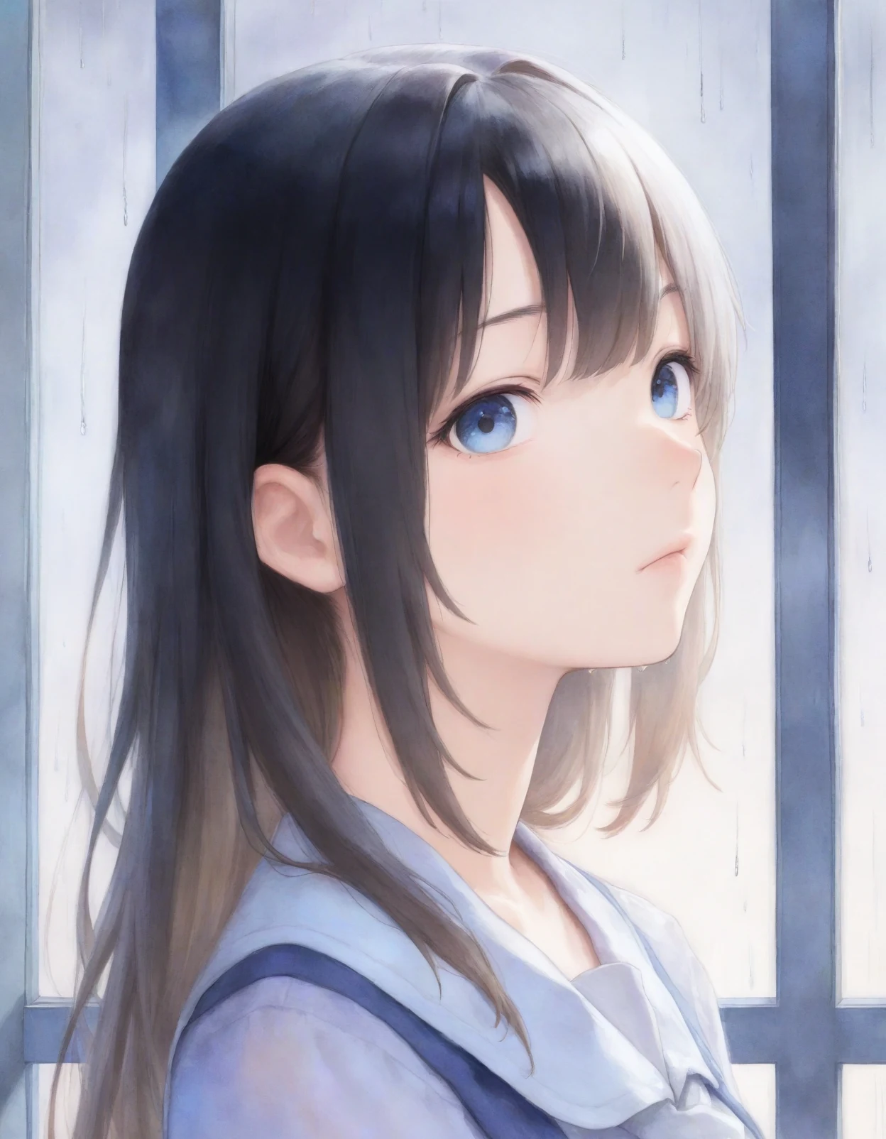 α-anime · Watercolor style